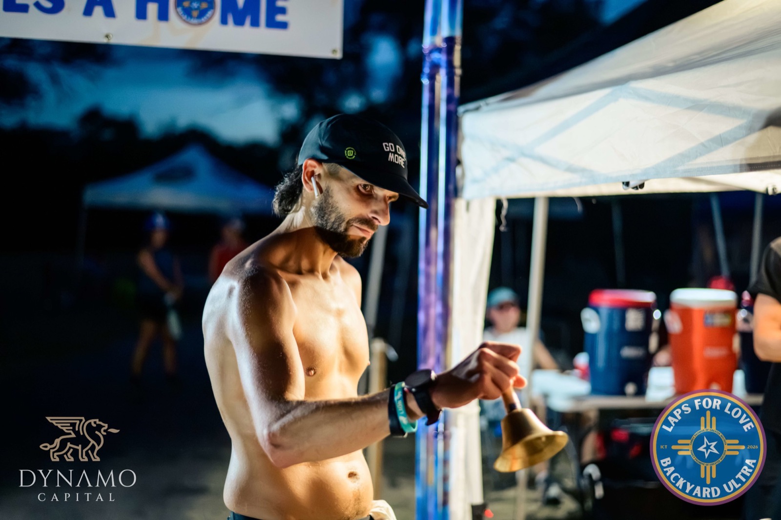 Ringing the bell at the start/finish