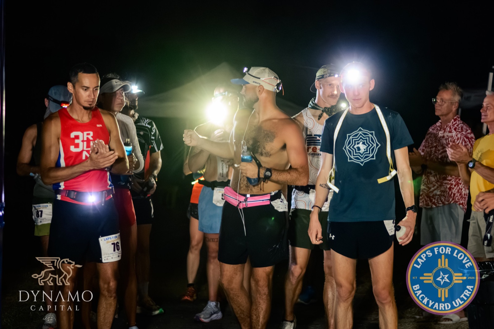 Headlamps on at a night loop start